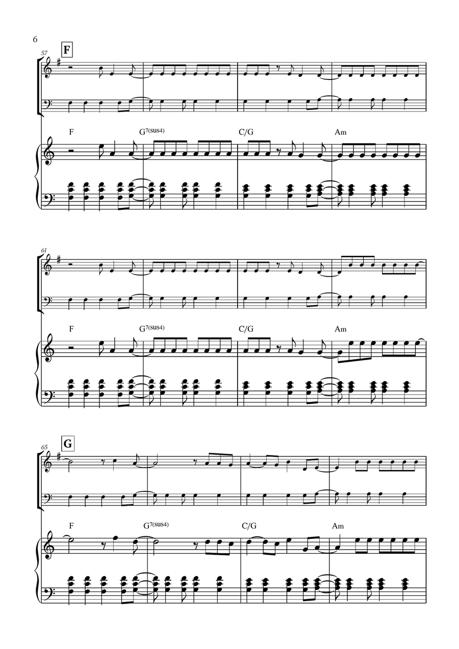 Viva La Vida Viva La Vida Brass Duet scores gallery preview page 6