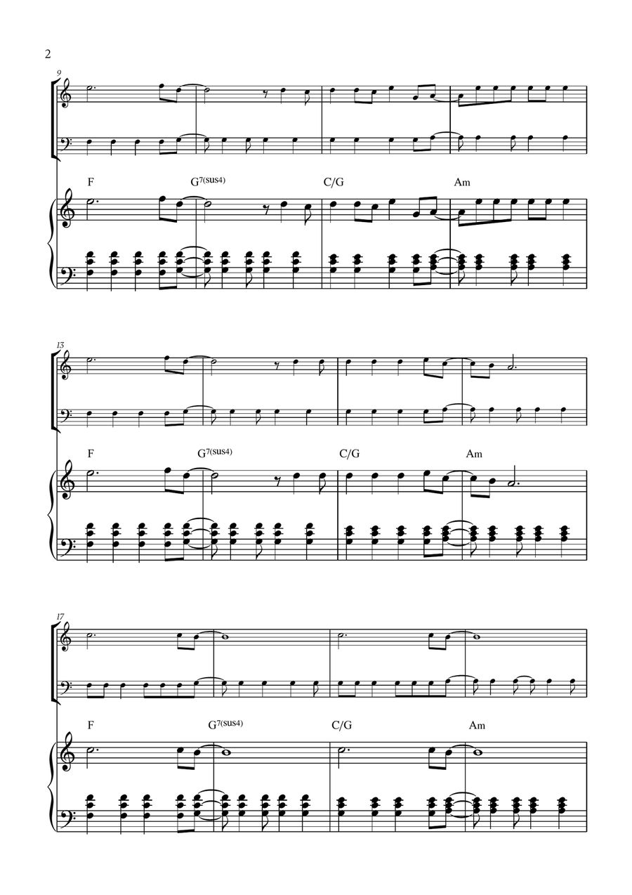 Viva La Vida Viva La Vida Trombone Duet scores gallery preview page 2