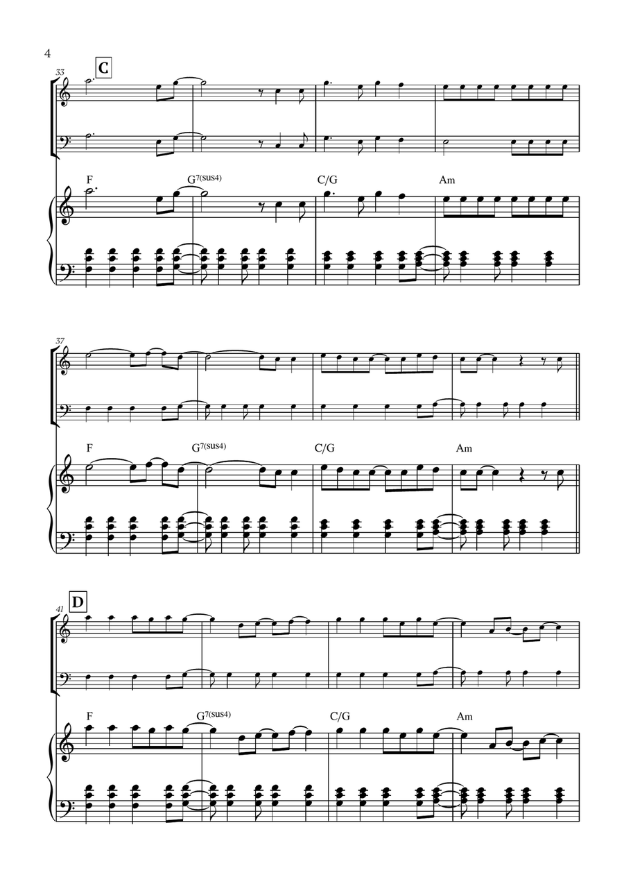 Viva La Vida Viva La Vida Trombone Duet scores gallery preview page 4