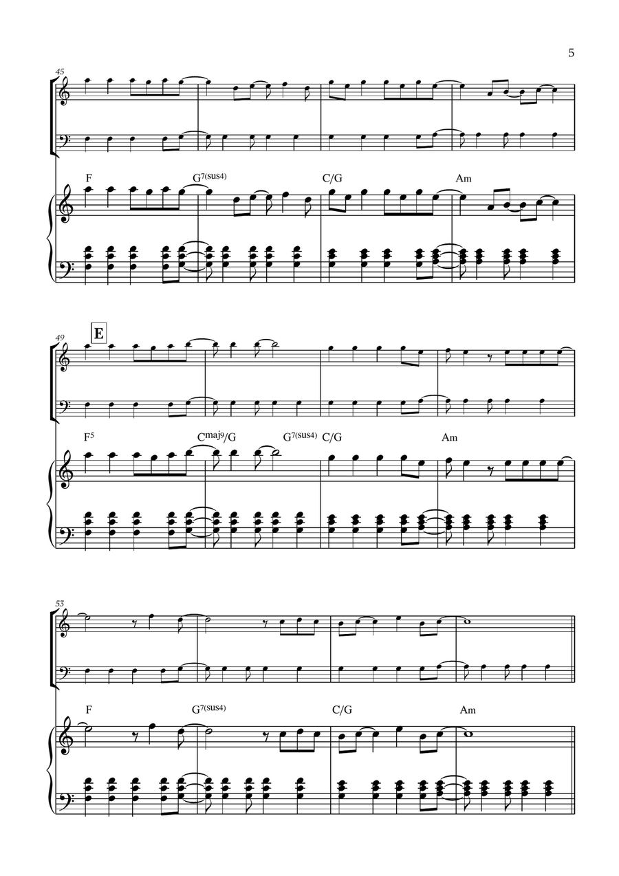 Viva La Vida Viva La Vida Trombone Duet scores gallery preview page 5