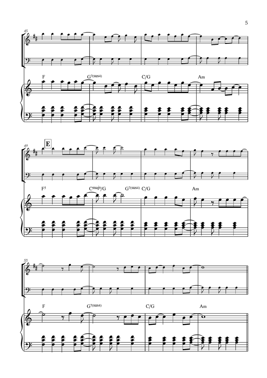 Viva La Vida Viva La Vida Brass Duet scores gallery preview page 5