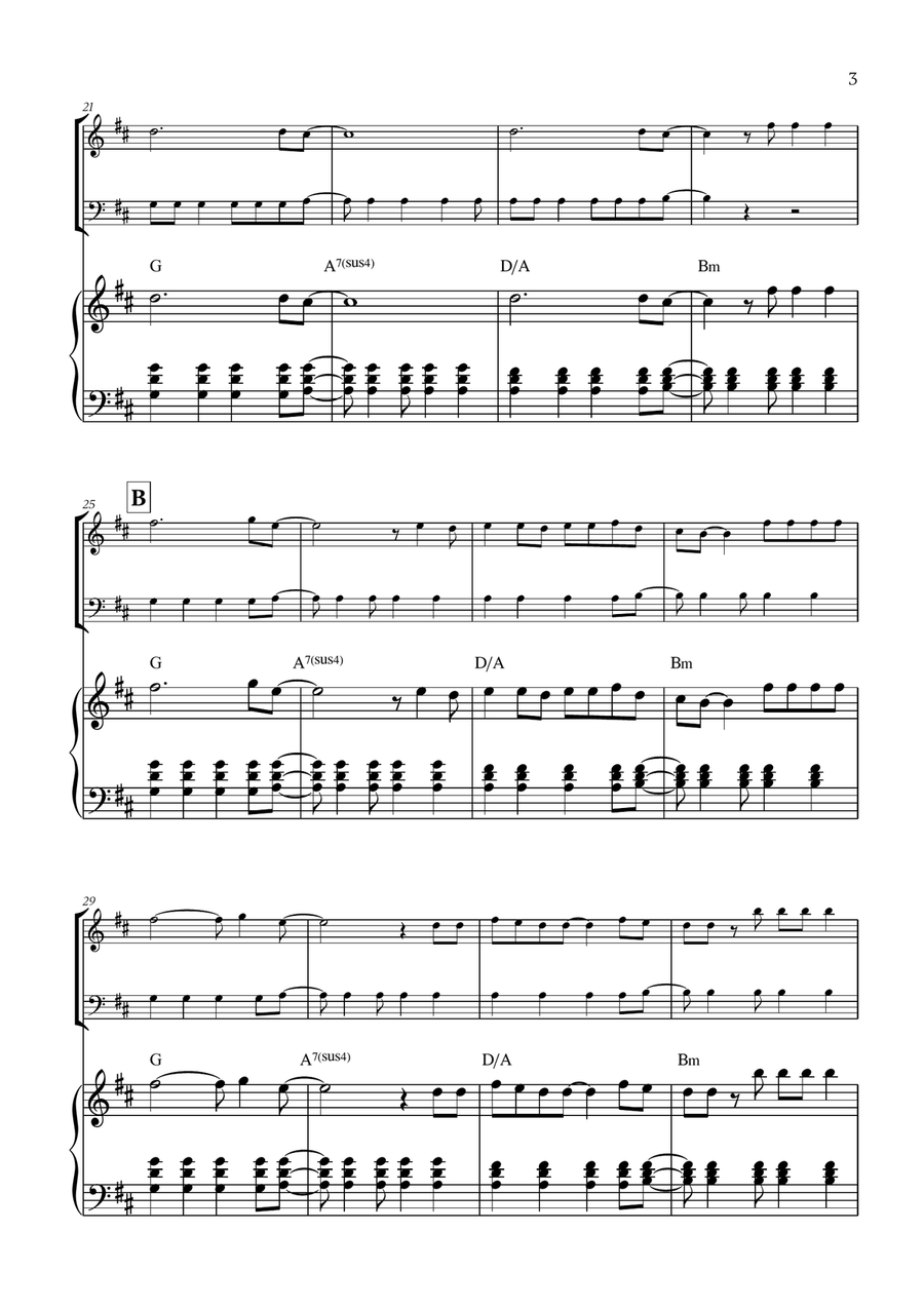 Viva La Vida Viva La Vida Woodwind Duet scores gallery preview page 3