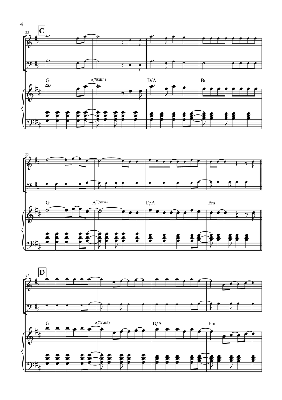 Viva La Vida Viva La Vida Woodwind Duet scores gallery preview page 4