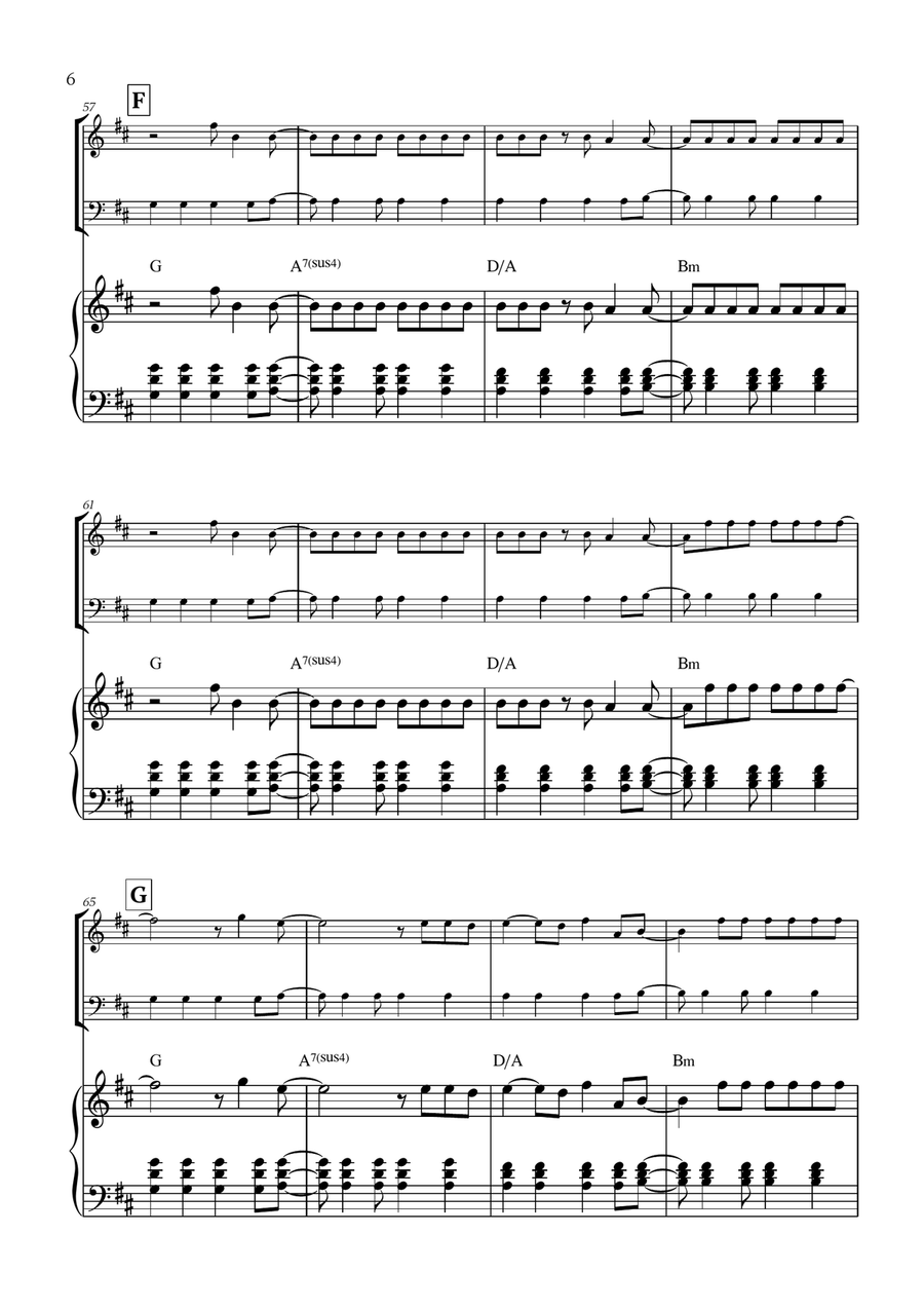 Viva La Vida Viva La Vida Woodwind Duet scores gallery preview page 6