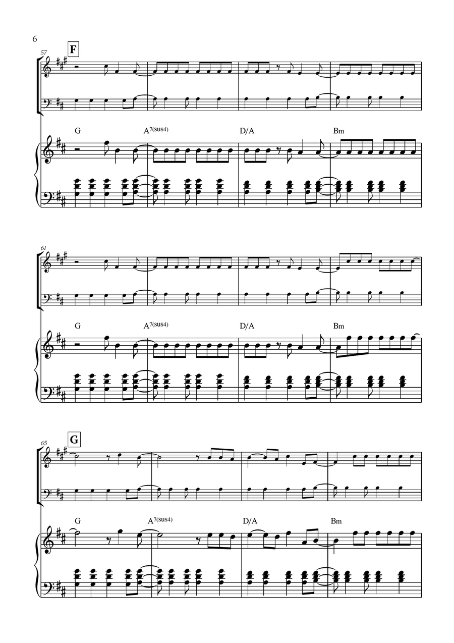 Viva La Vida Viva La Vida Brass Duet scores gallery preview page 6