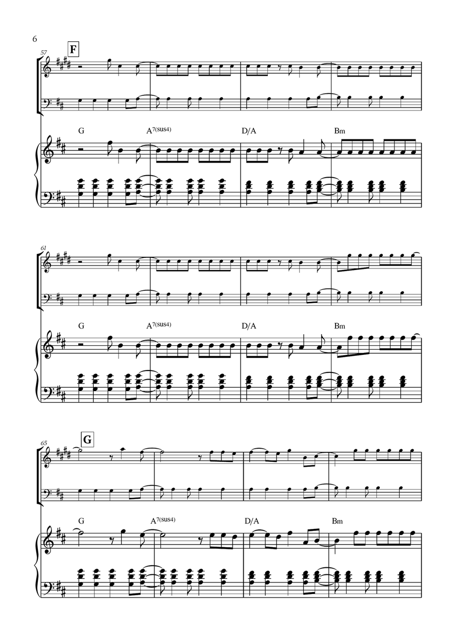 Viva La Vida Viva La Vida Trombone Duet scores gallery preview page 6