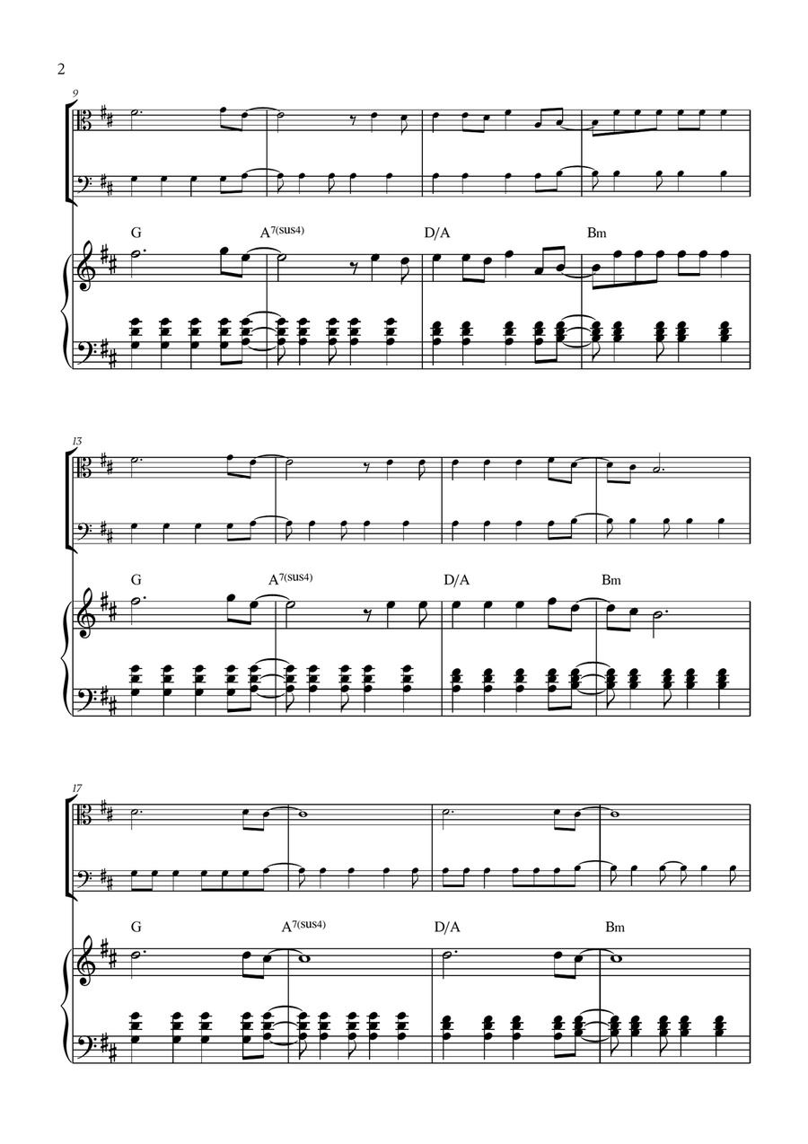 Viva La Vida Viva La Vida String Duet scores gallery preview page 2