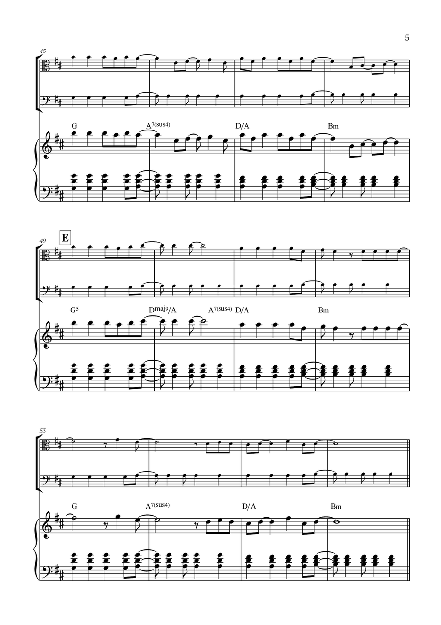 Viva La Vida Viva La Vida String Duet scores gallery preview page 5