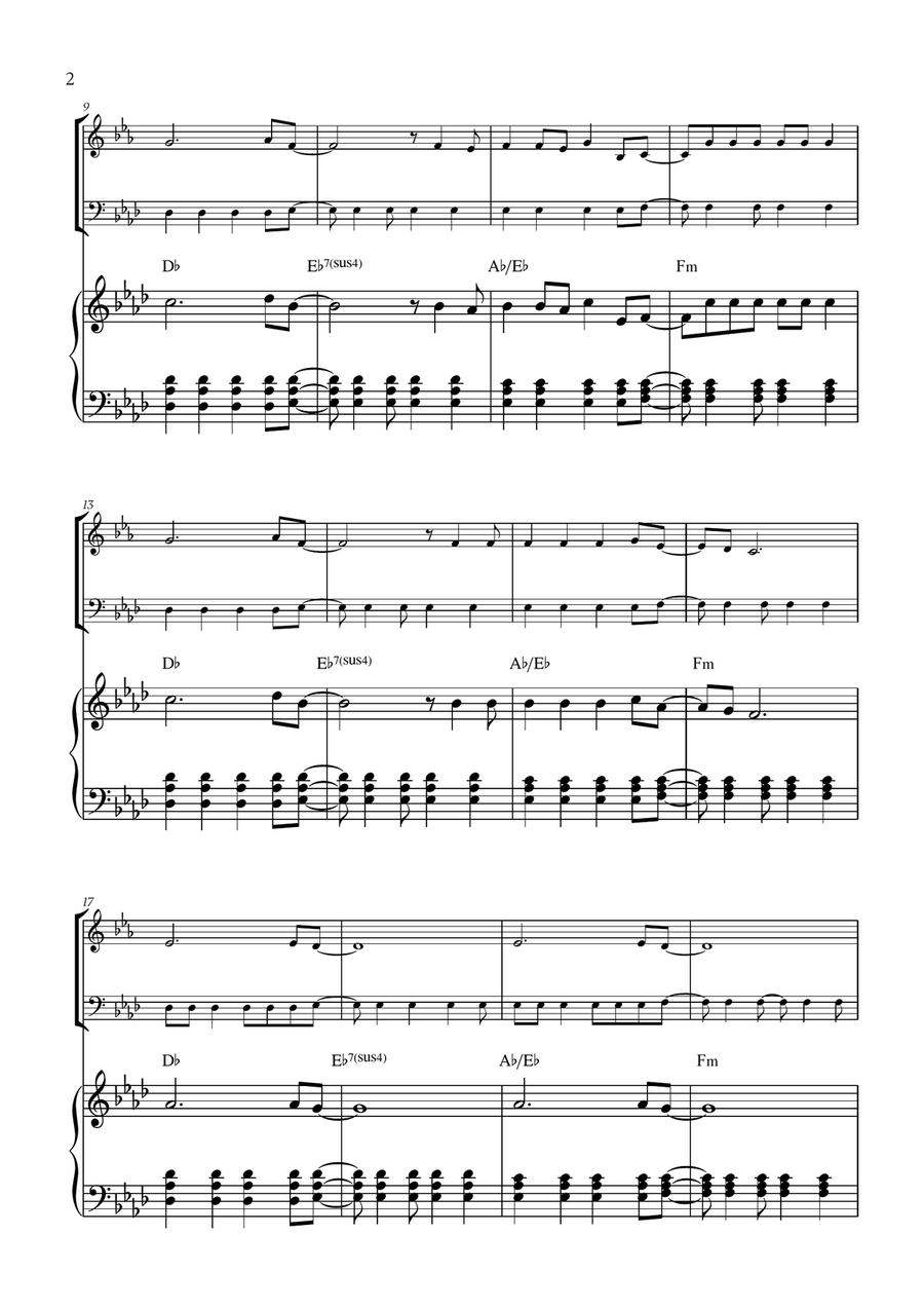 Viva La Vida Viva La Vida Woodwind Duet scores gallery preview page 2