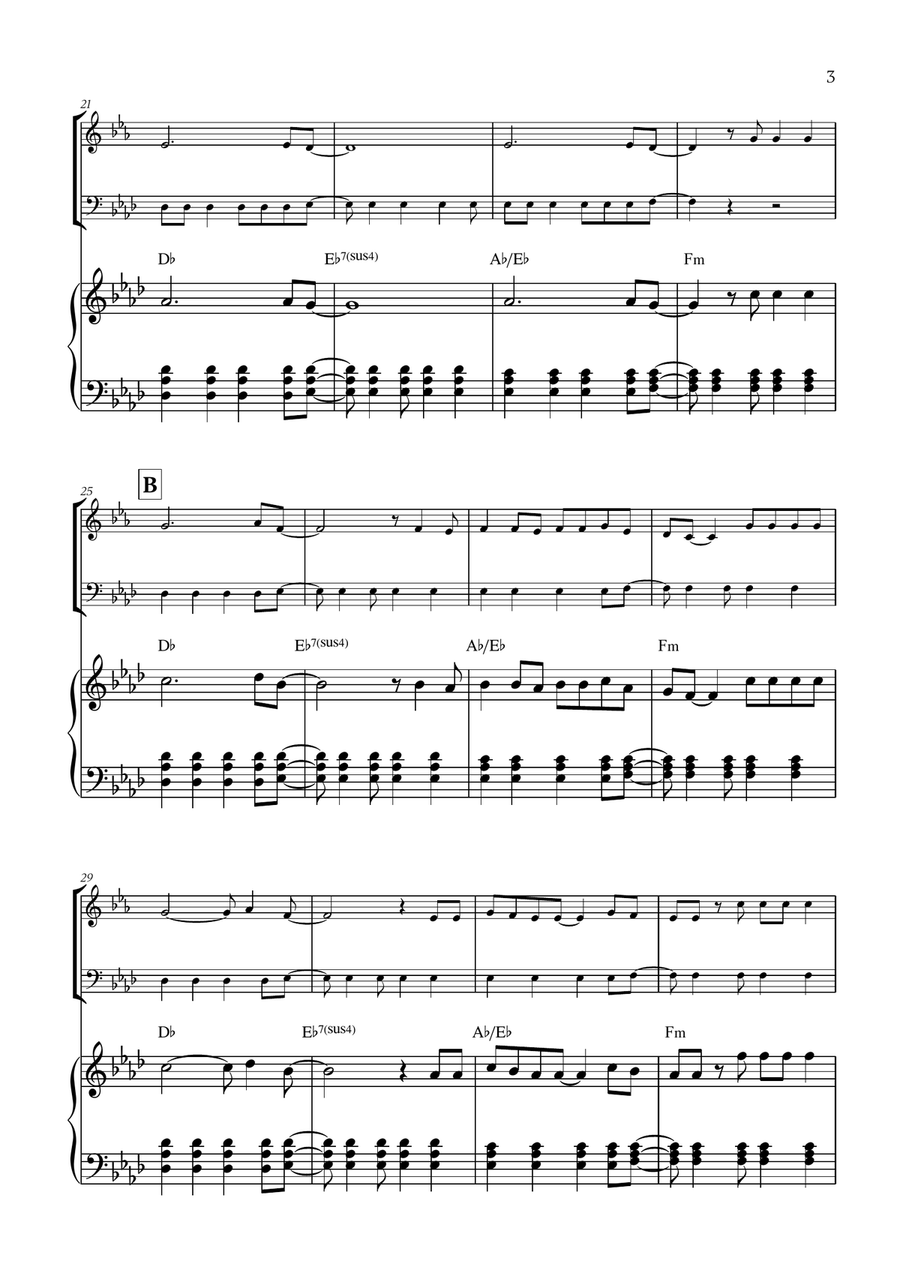 Viva La Vida Viva La Vida Woodwind Duet scores gallery preview page 3