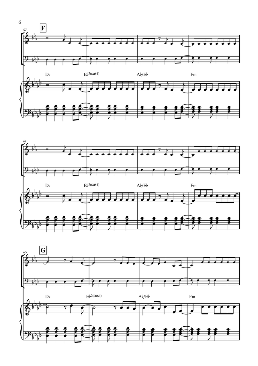 Viva La Vida Viva La Vida Woodwind Duet scores gallery preview page 6
