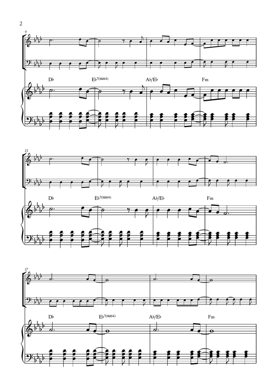 Viva La Vida Viva La Vida Woodwind Duet scores gallery preview page 2