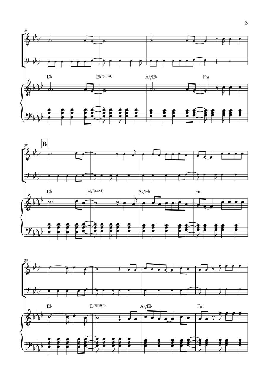 Viva La Vida Viva La Vida Woodwind Duet scores gallery preview page 3