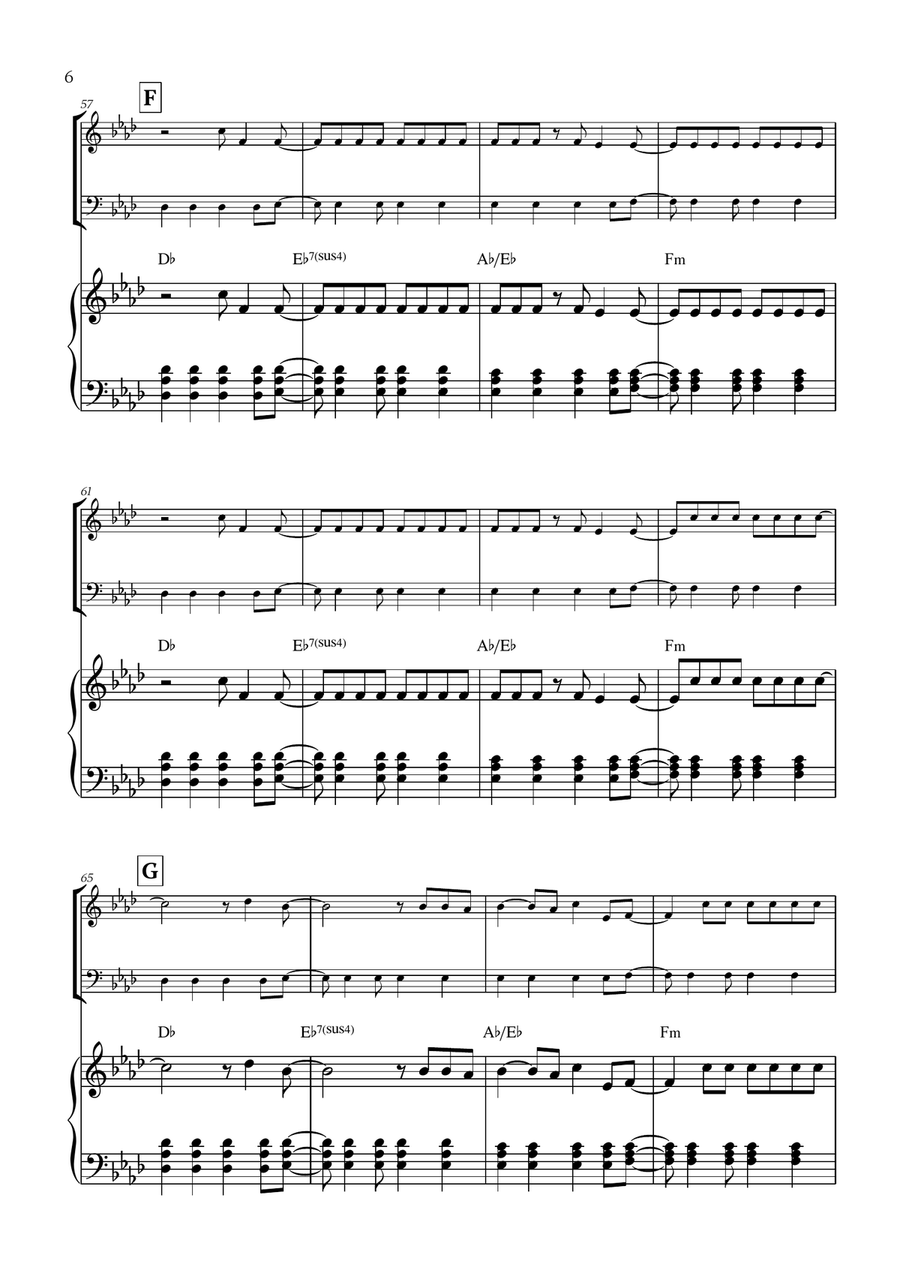 Viva La Vida Viva La Vida Woodwind Duet scores gallery preview page 6
