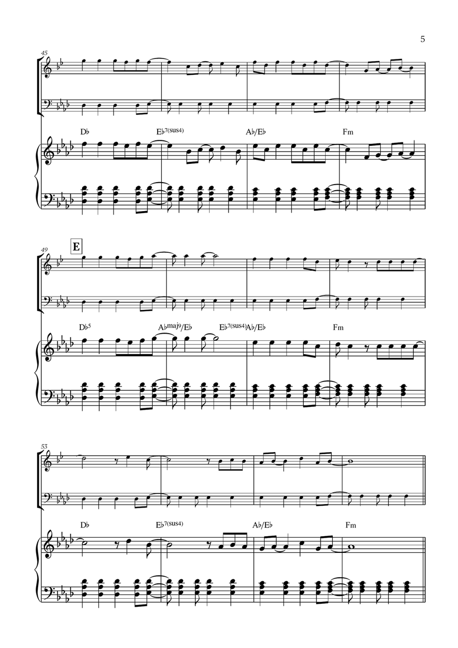 Viva La Vida Viva La Vida Trombone Duet scores gallery preview page 5