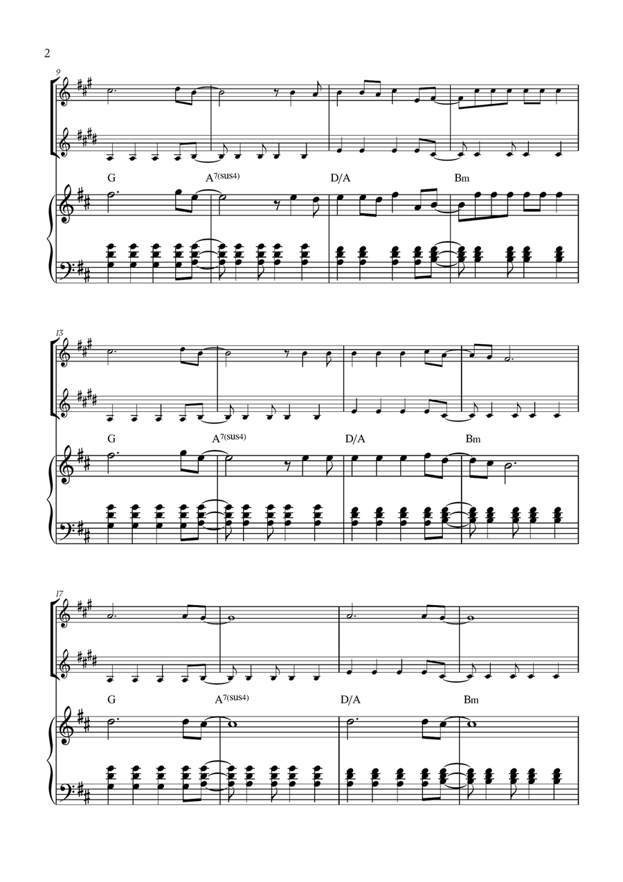Viva La Vida Viva La Vida Woodwind Duet scores gallery preview page 2