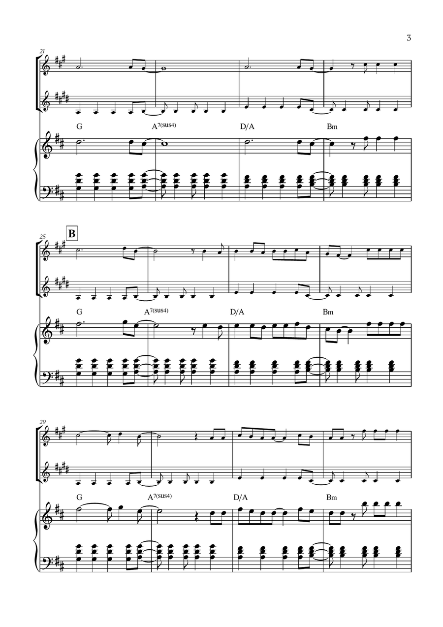 Viva La Vida Viva La Vida Woodwind Duet scores gallery preview page 3