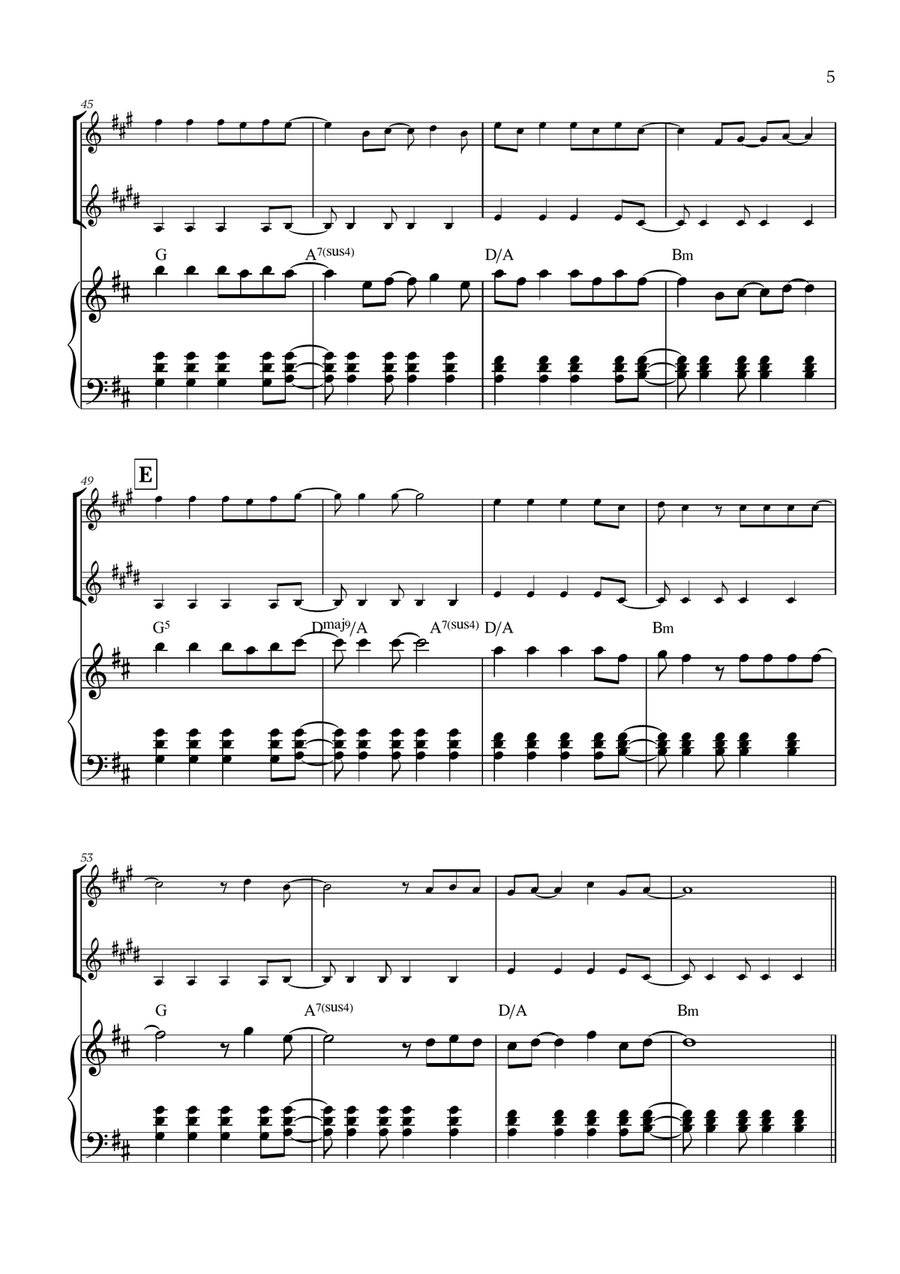 Viva La Vida Viva La Vida Woodwind Duet scores gallery preview page 5