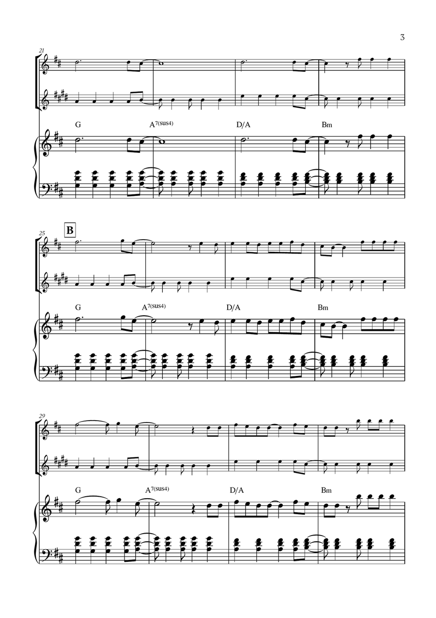 Viva La Vida Viva La Vida Woodwind Duet scores gallery preview page 3
