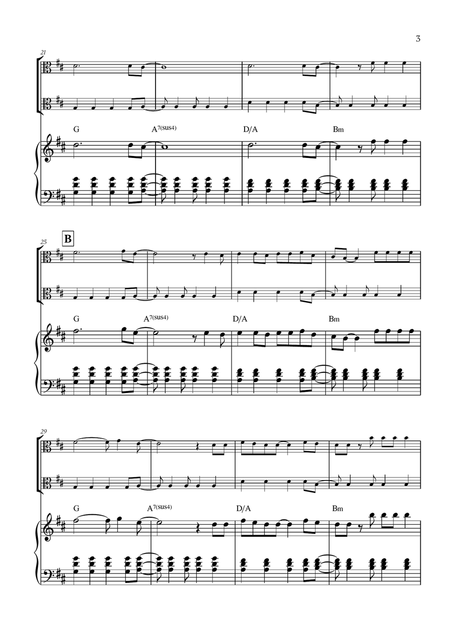 Viva La Vida Viva La Vida String Duet scores gallery preview page 3