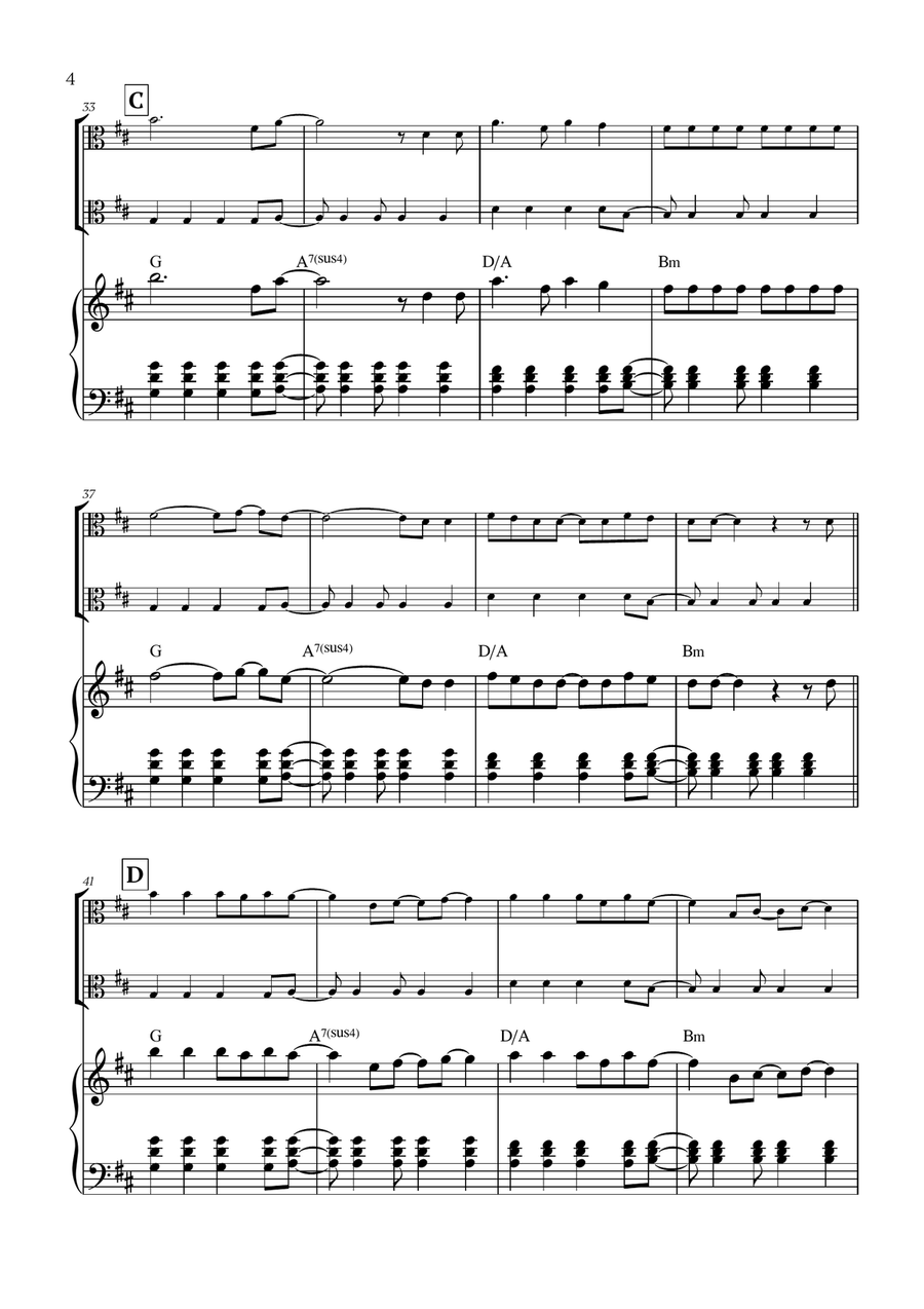 Viva La Vida Viva La Vida String Duet scores gallery preview page 4