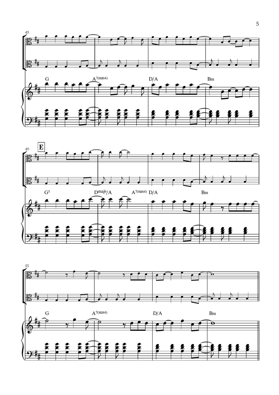 Viva La Vida Viva La Vida String Duet scores gallery preview page 5