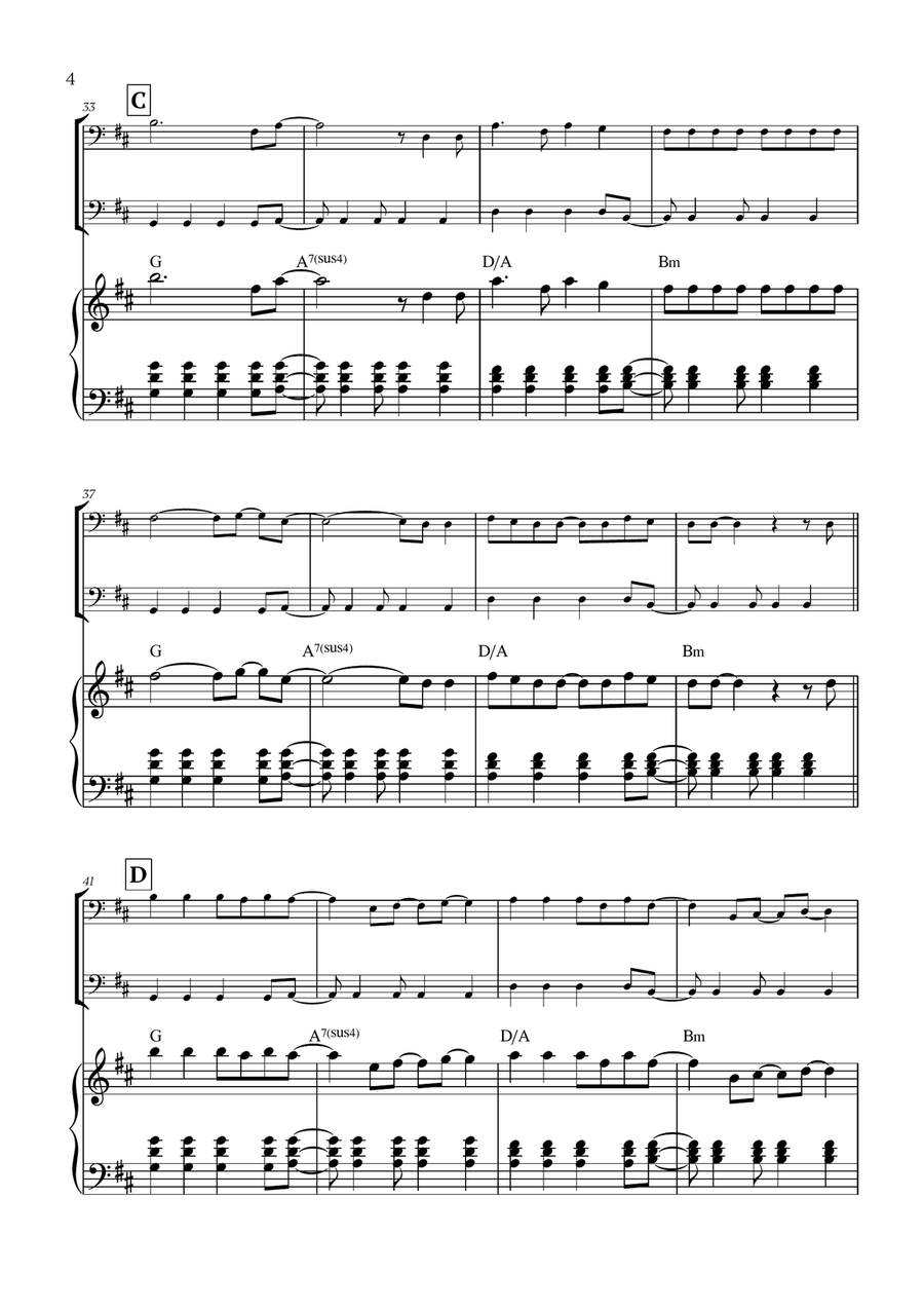 Viva La Vida Viva La Vida String Duet scores gallery preview page 4