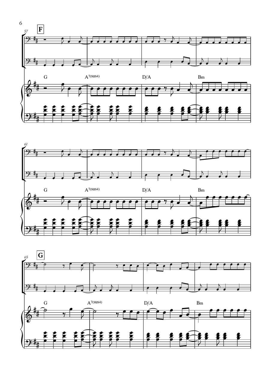 Viva La Vida Viva La Vida String Duet scores gallery preview page 6