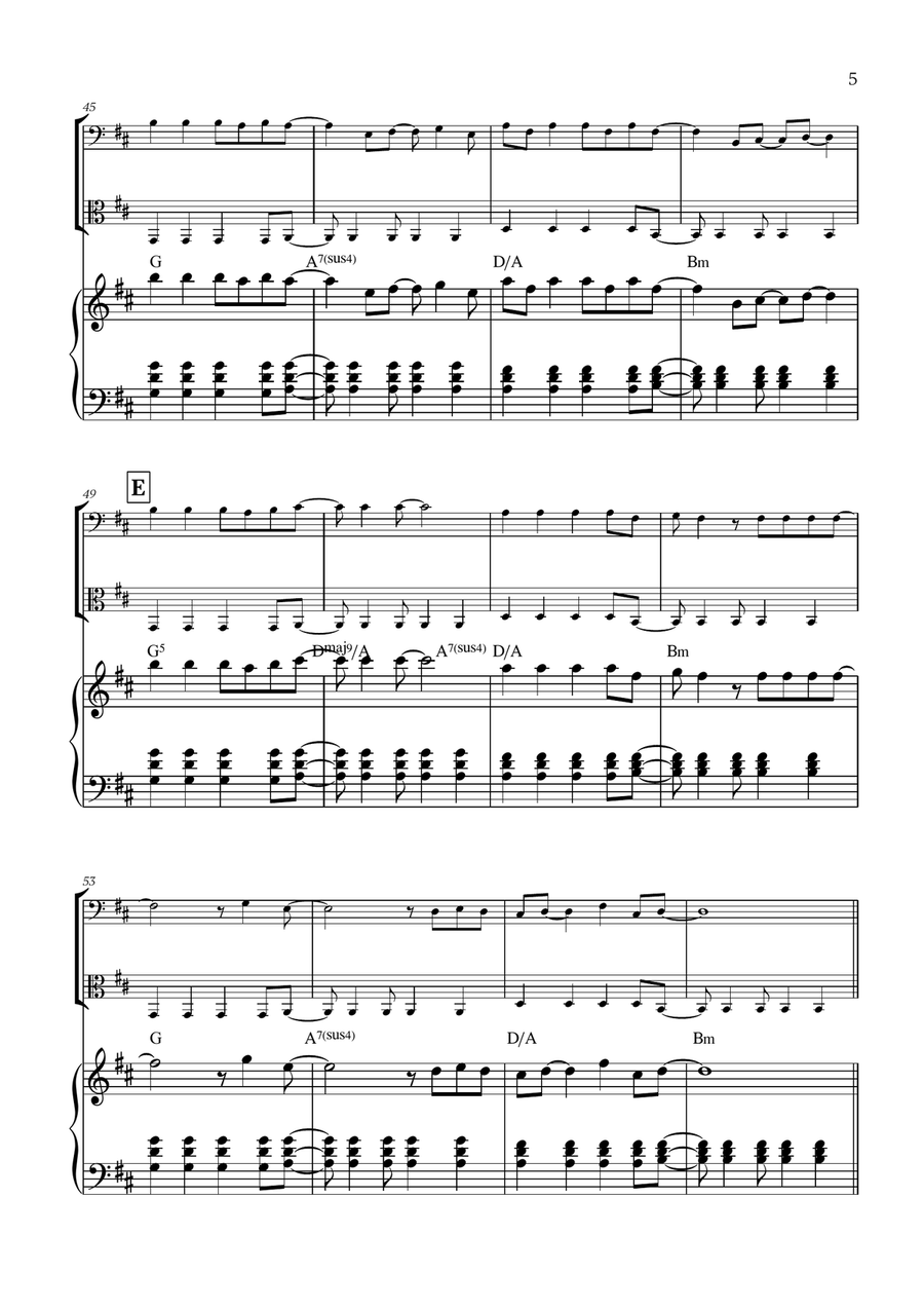 Viva La Vida Viva La Vida String Duet scores gallery preview page 5
