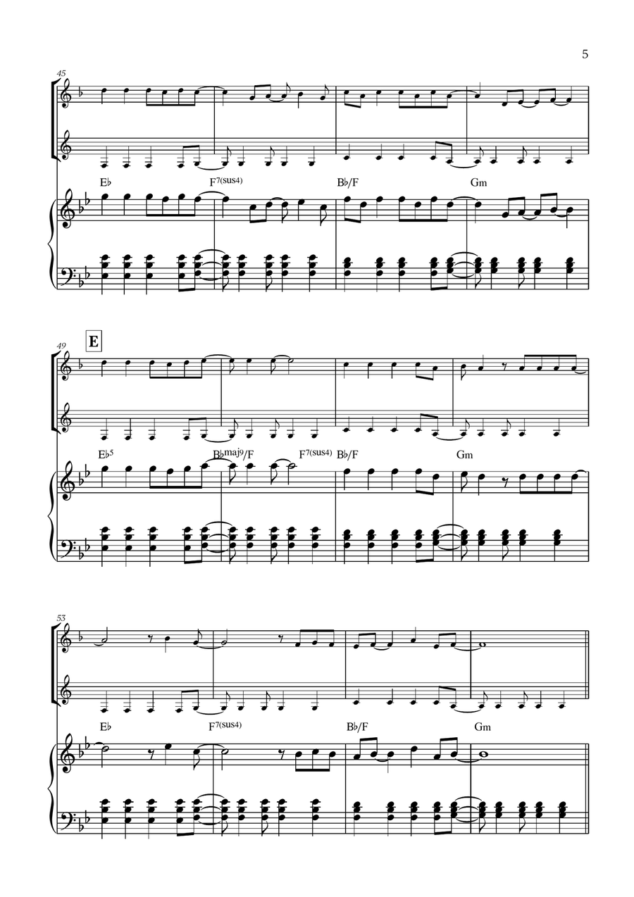 Viva La Vida Viva La Vida Woodwind Duet scores gallery preview page 5