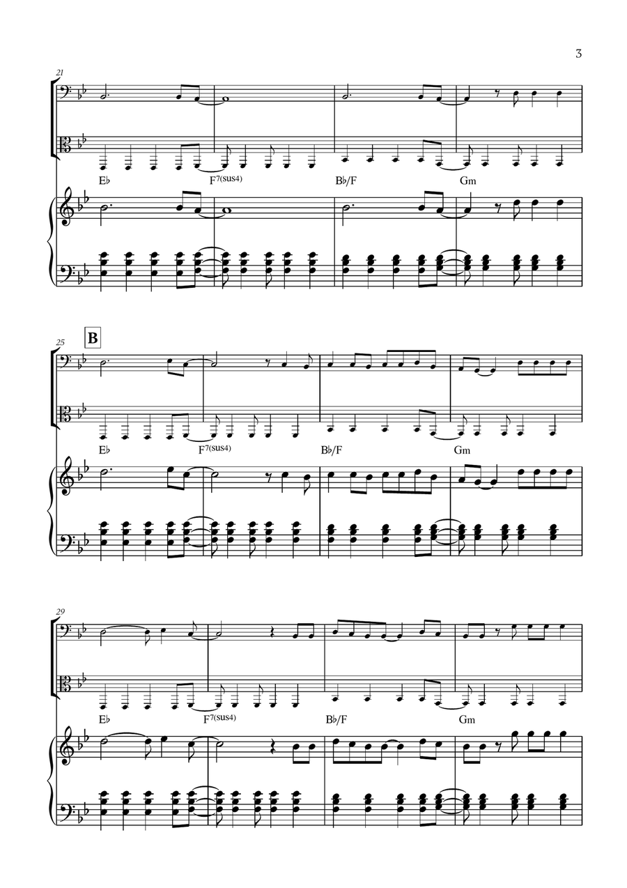 Viva La Vida Viva La Vida String Duet scores gallery preview page 3