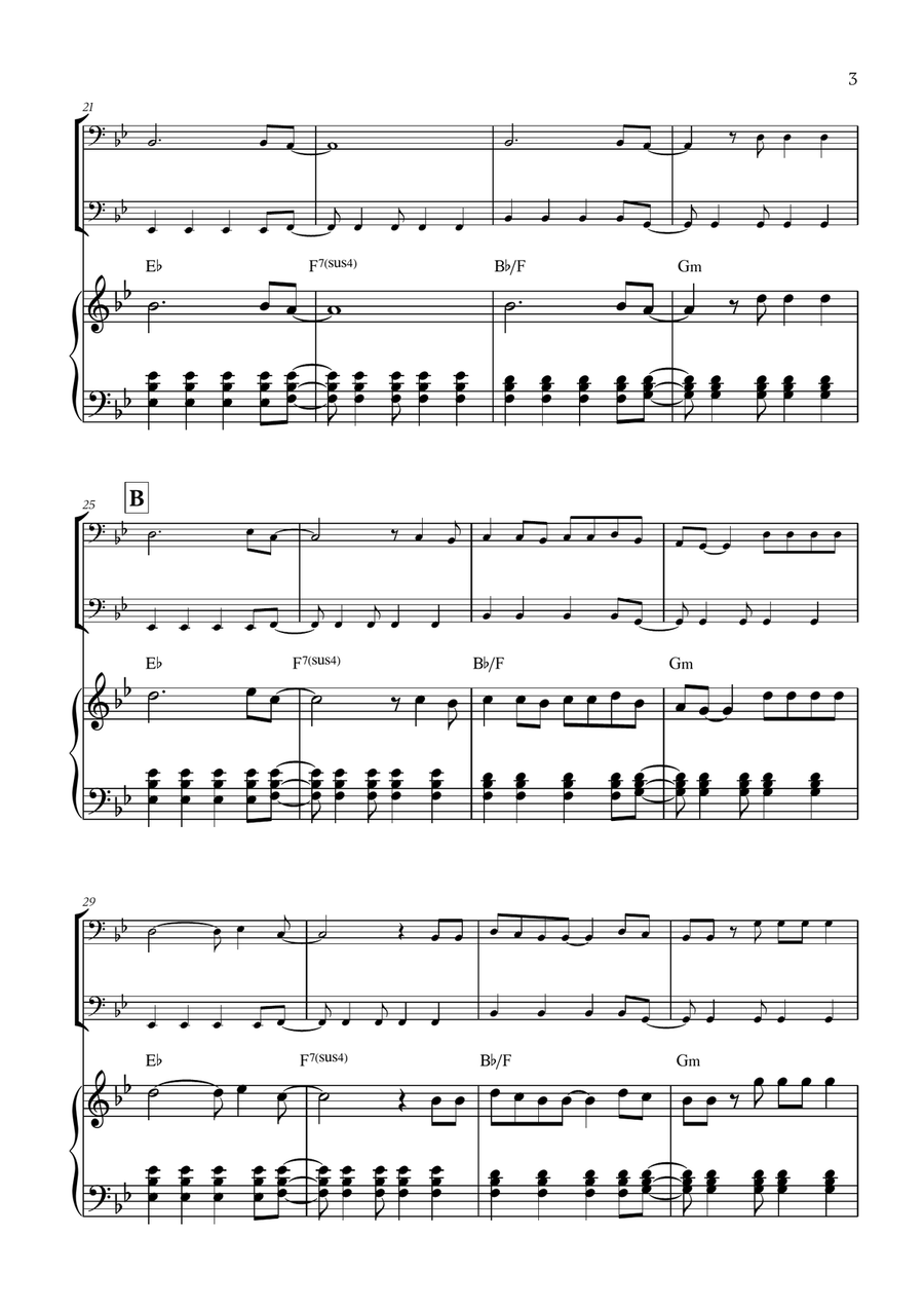 Viva La Vida Viva La Vida String Duet scores gallery preview page 3