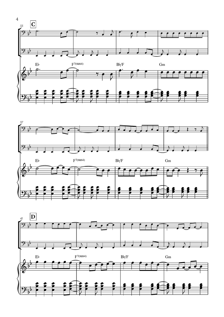 Viva La Vida Viva La Vida String Duet scores gallery preview page 4