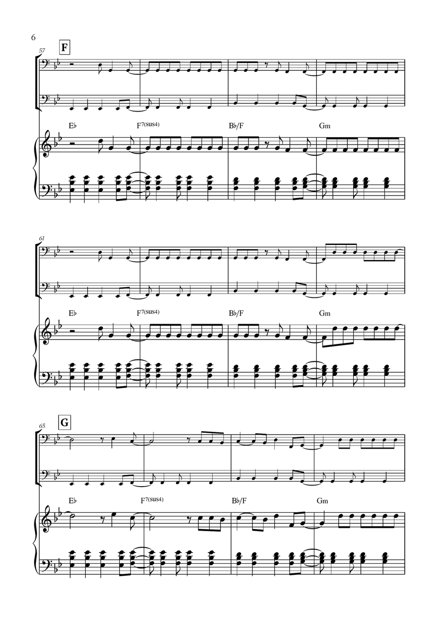 Viva La Vida Viva La Vida String Duet scores gallery preview page 6