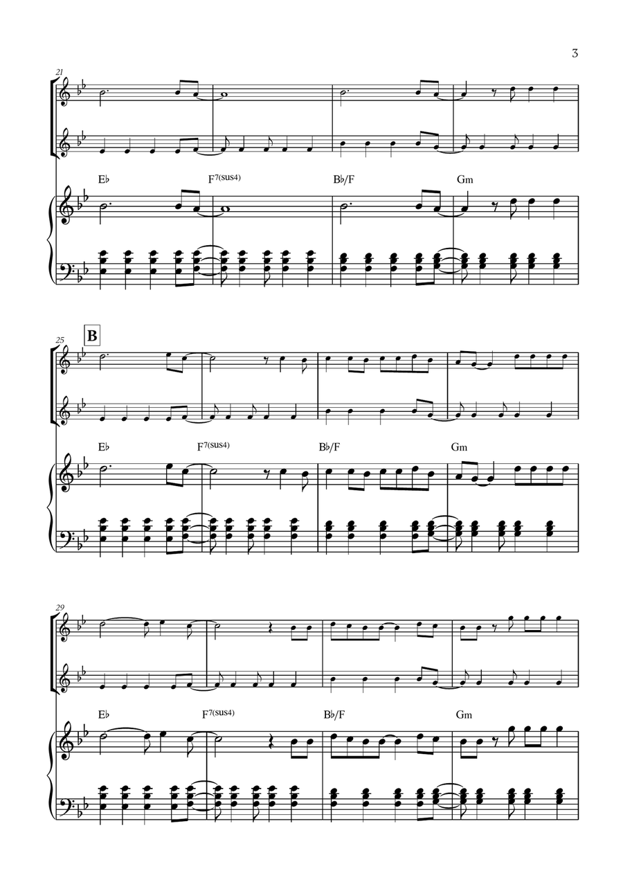 Viva La Vida Viva La Vida String Duet scores gallery preview page 3