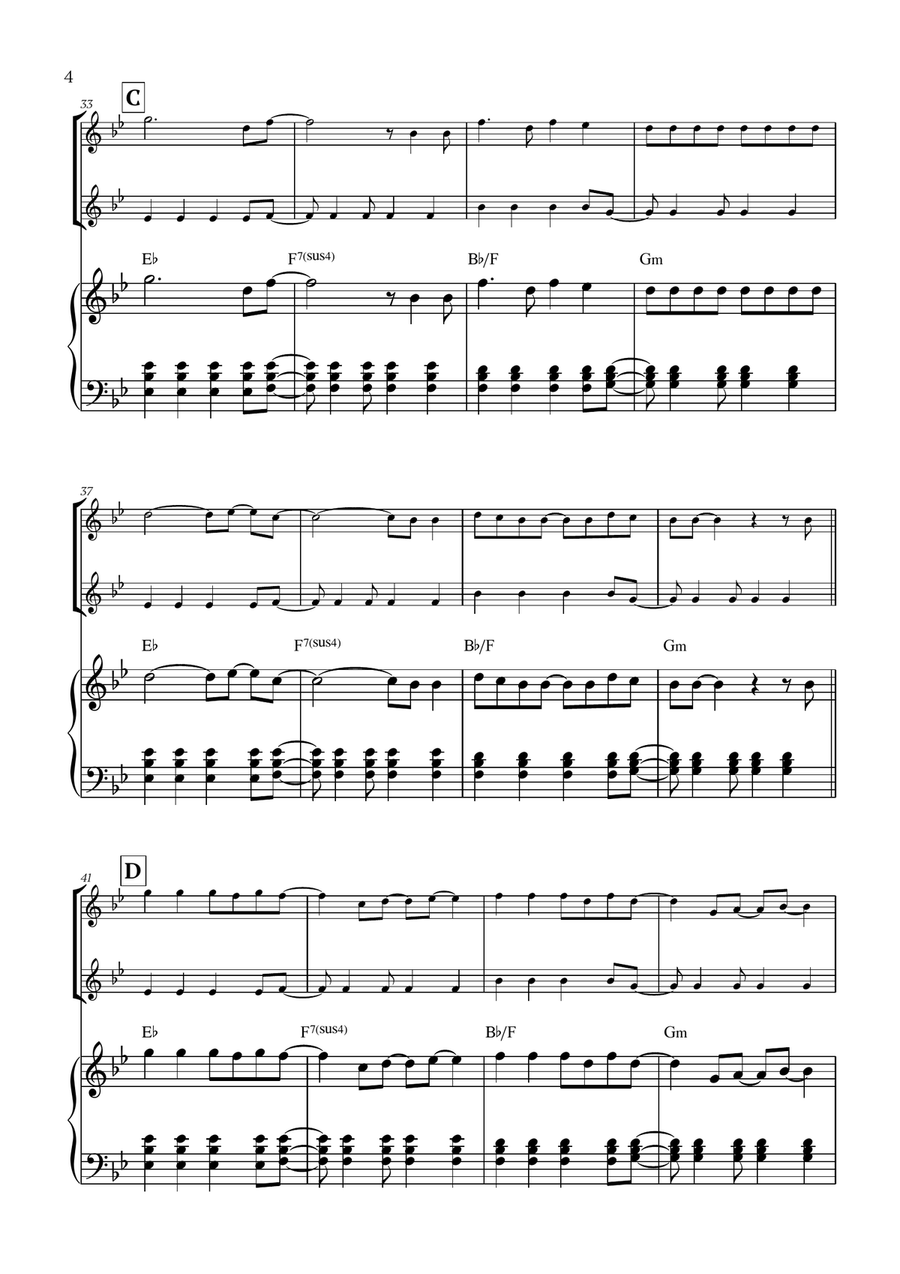Viva La Vida Viva La Vida String Duet scores gallery preview page 4