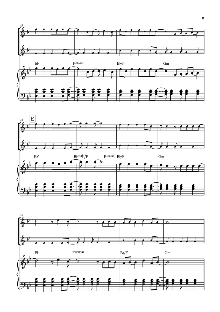 Viva La Vida Viva La Vida String Duet scores gallery preview page 5