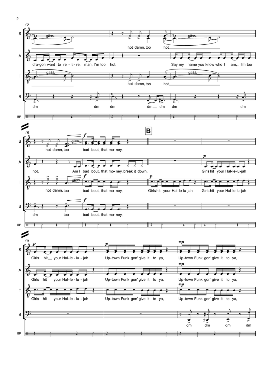 Uptown Funk Uptown Funk Divisi scores gallery preview page 2