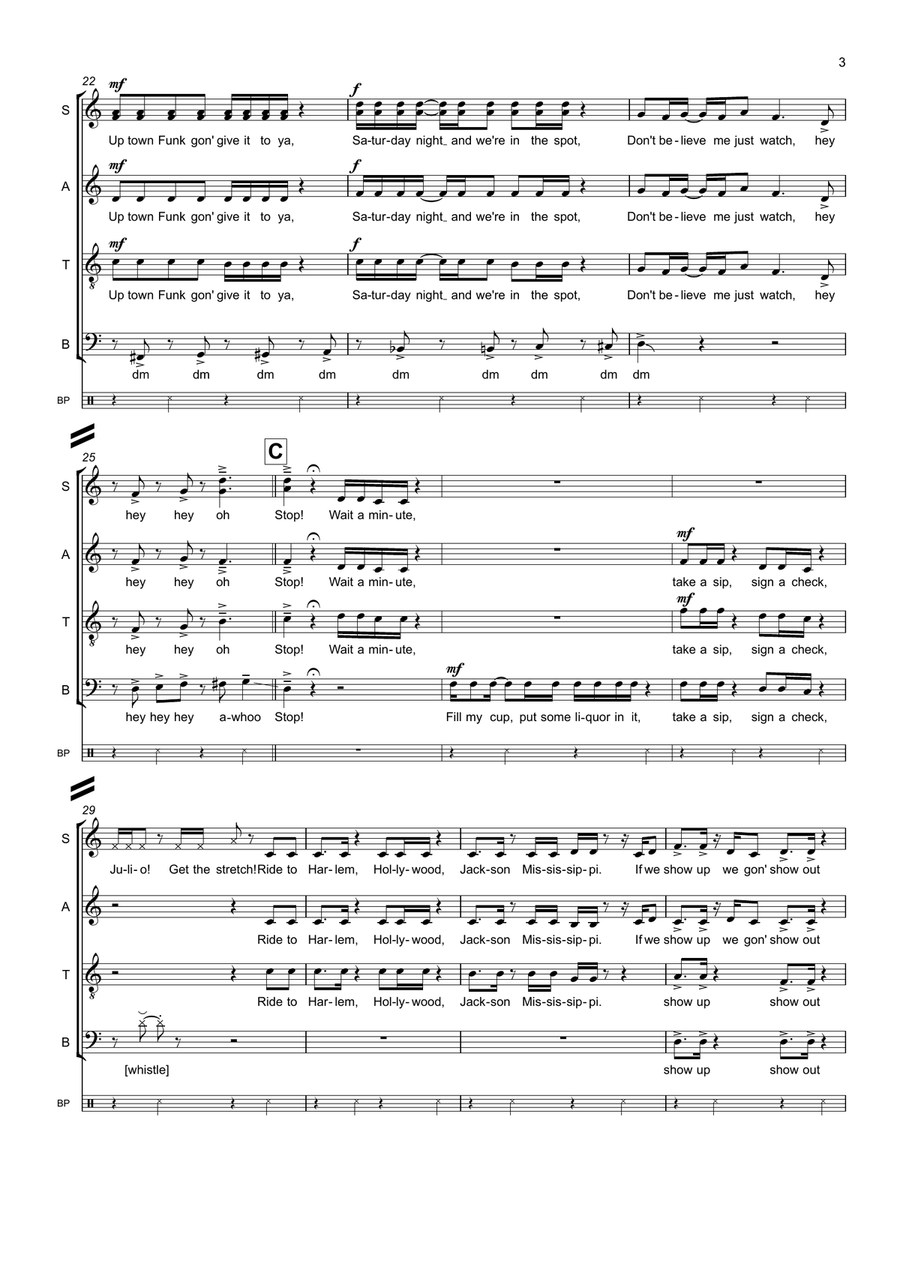 Uptown Funk Uptown Funk Divisi scores gallery preview page 3