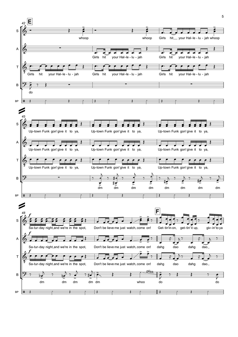 Uptown Funk Uptown Funk Divisi scores gallery preview page 5