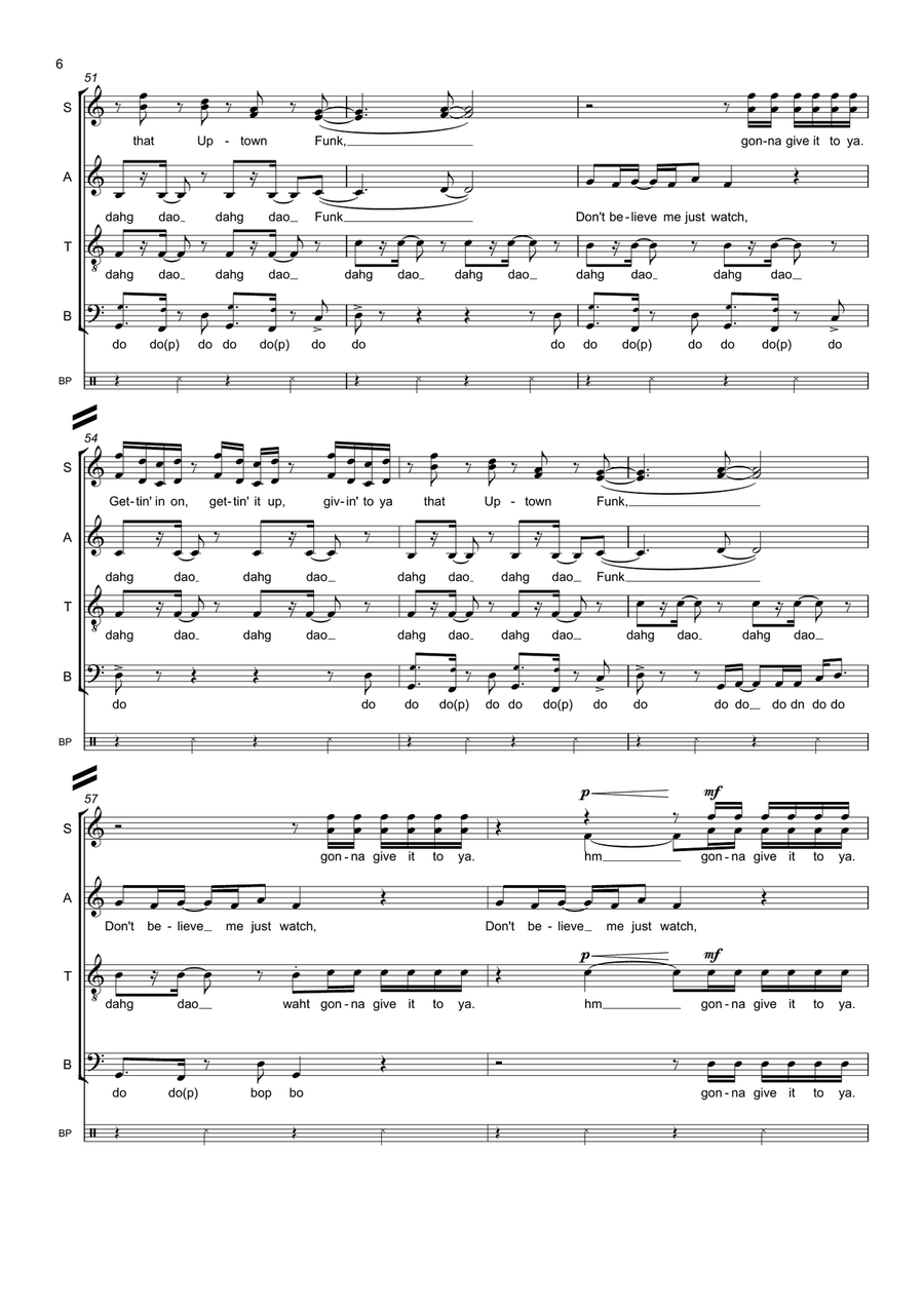 Uptown Funk Uptown Funk Divisi scores gallery preview page 6