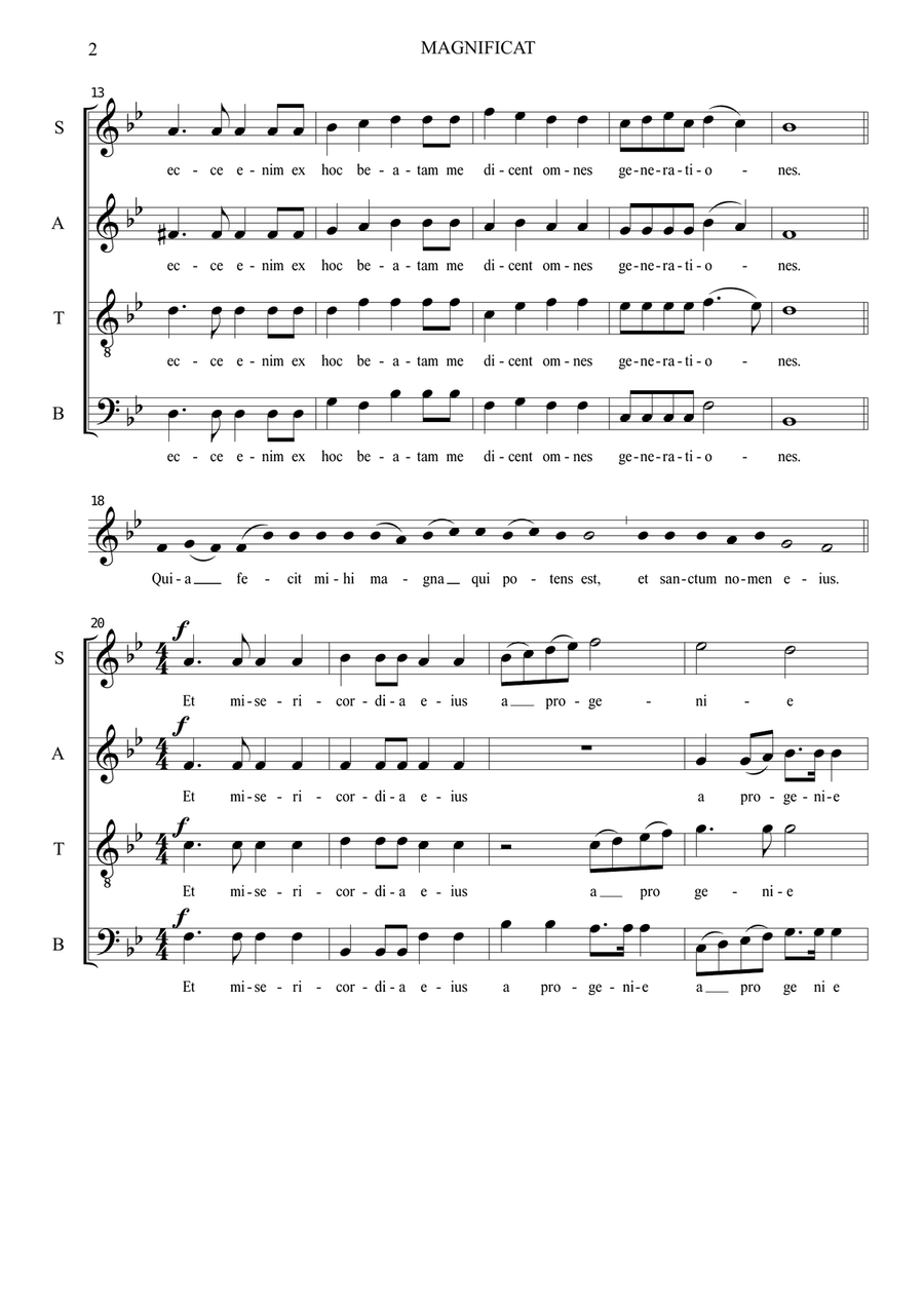 MAGNIFICAT MAGNIFICAT 4-Part scores gallery preview page 2