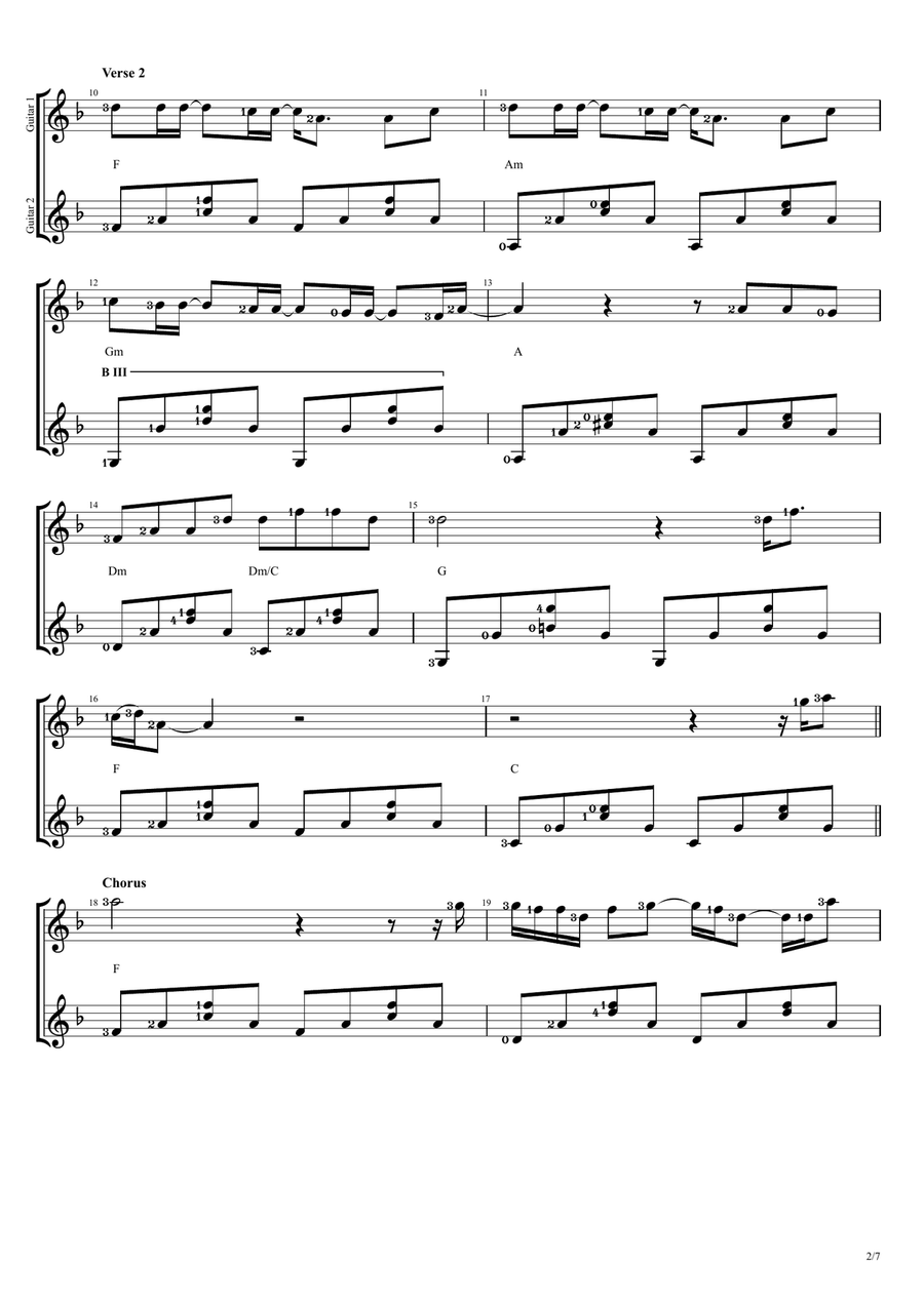 Without You Acoustic Guitar scores gallery preview page 2