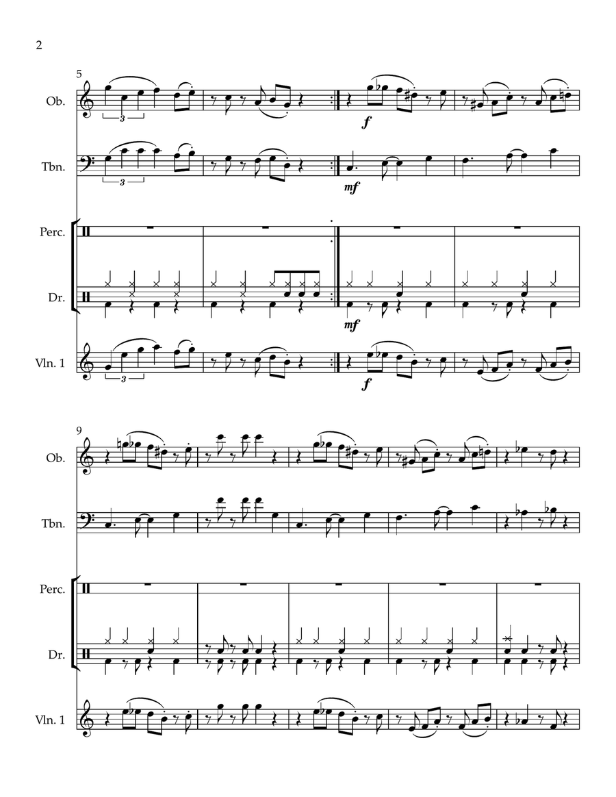 The Super Mario Bros Rap The Super Mario Bros Rap Small Ensemble scores gallery preview page 2