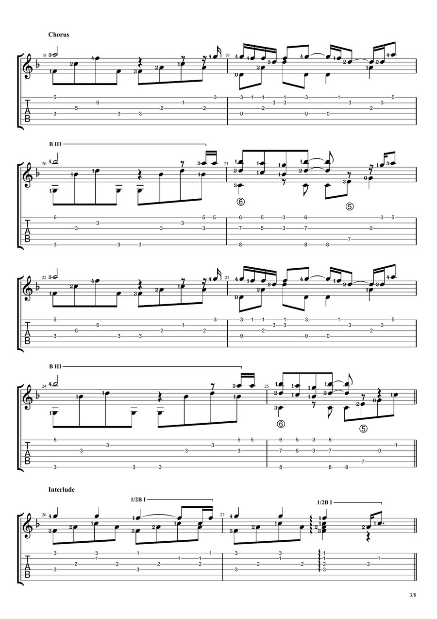 Without You Acoustic Guitar scores gallery preview page 3