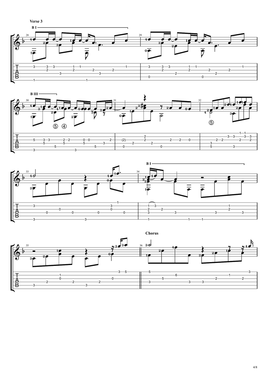 Without You Acoustic Guitar scores gallery preview page 4