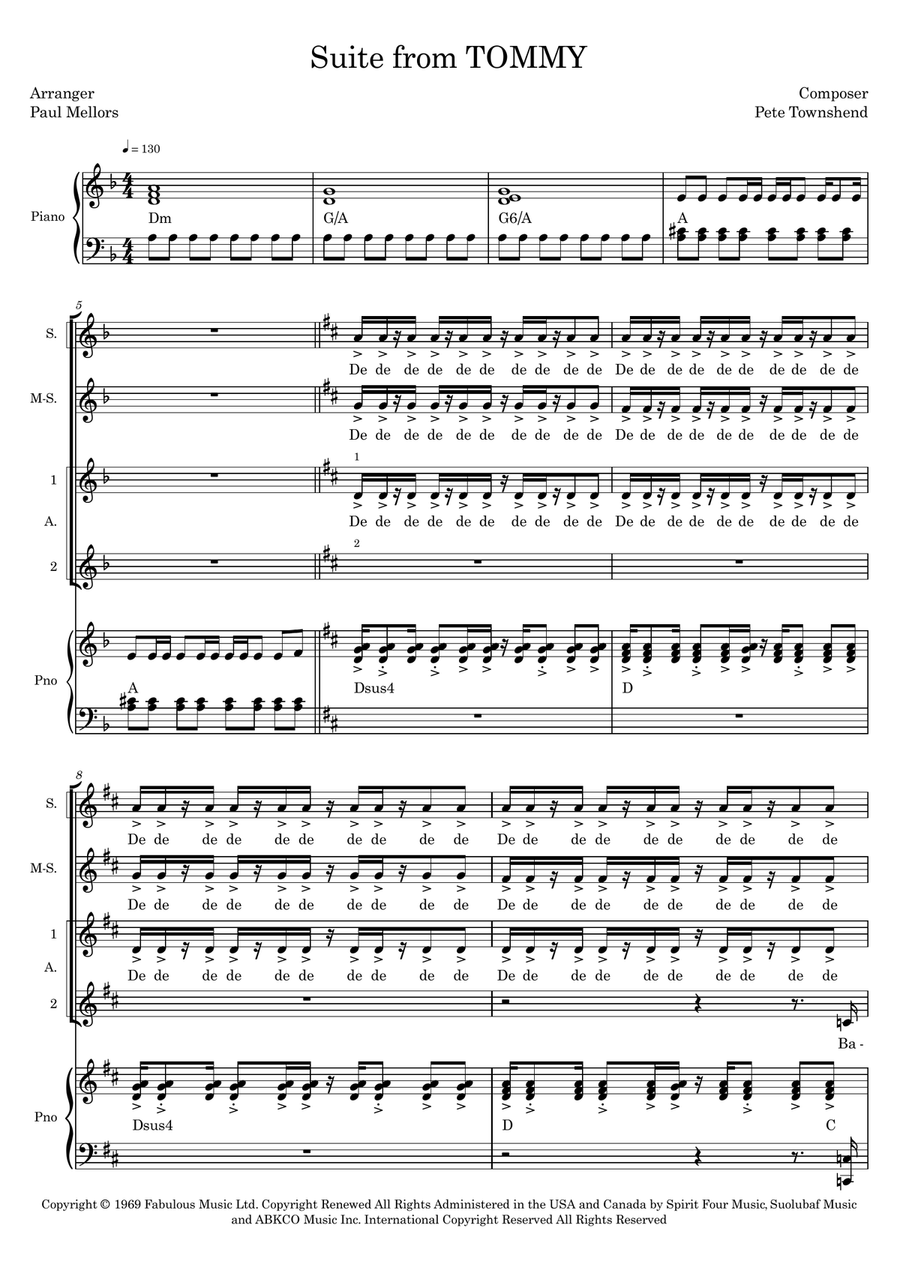 Pinball Wizard Pinball Wizard Choir scores gallery preview page 1