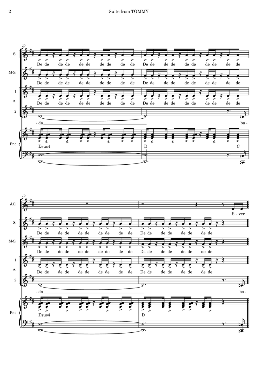 Pinball Wizard Pinball Wizard Choir scores gallery preview page 2