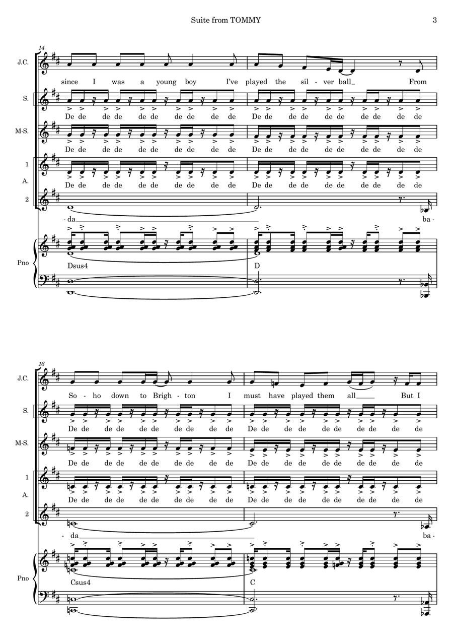 Pinball Wizard Pinball Wizard Choir scores gallery preview page 3