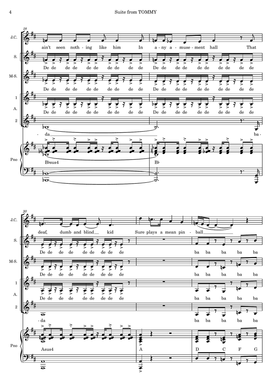 Pinball Wizard Pinball Wizard Choir scores gallery preview page 4